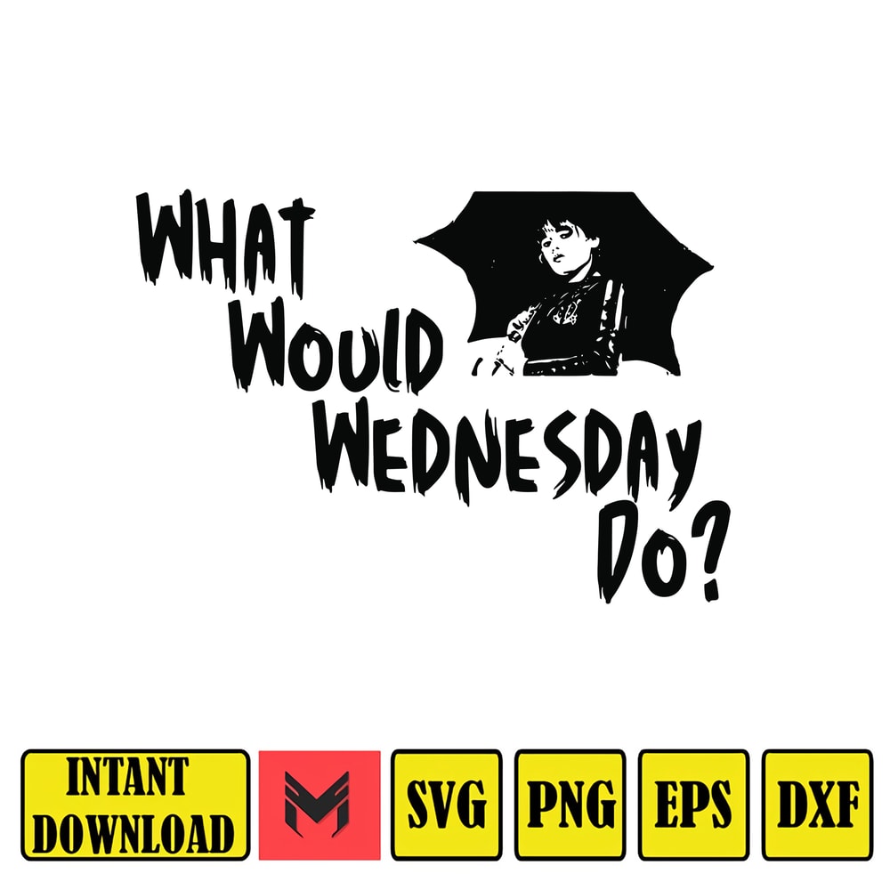 Wednesday Addams Svg , Addams Family png , Wednesday Svg , Jenna Ortega, In a World Full of Mondays Be a Wednesday png, Wednesday Addam svg (40).jpg