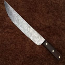 sandbar bowie knife, damascus steel bowie knife, handmade steel sandbar bowie knife