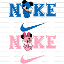 mickey and minnie couple bundle x nike png, logo brand png, minnie mickey png, nike png, instant download, sublimation