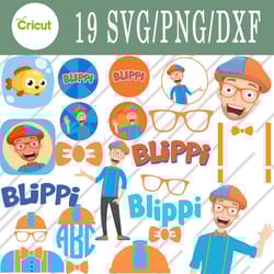 blippi svg, blippi bundle svg, png, dxf, cutting file, svg files for cricut, silhouette