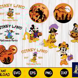 halloween disney svg bundle, mega halloween disney svg dxf eps png, for cricut, digital, file cut, instant download