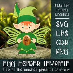 forest elf | easter egg holder template