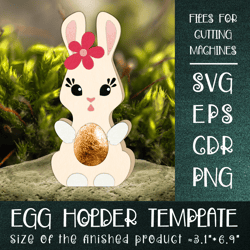 easter bunny | egg holder template svg