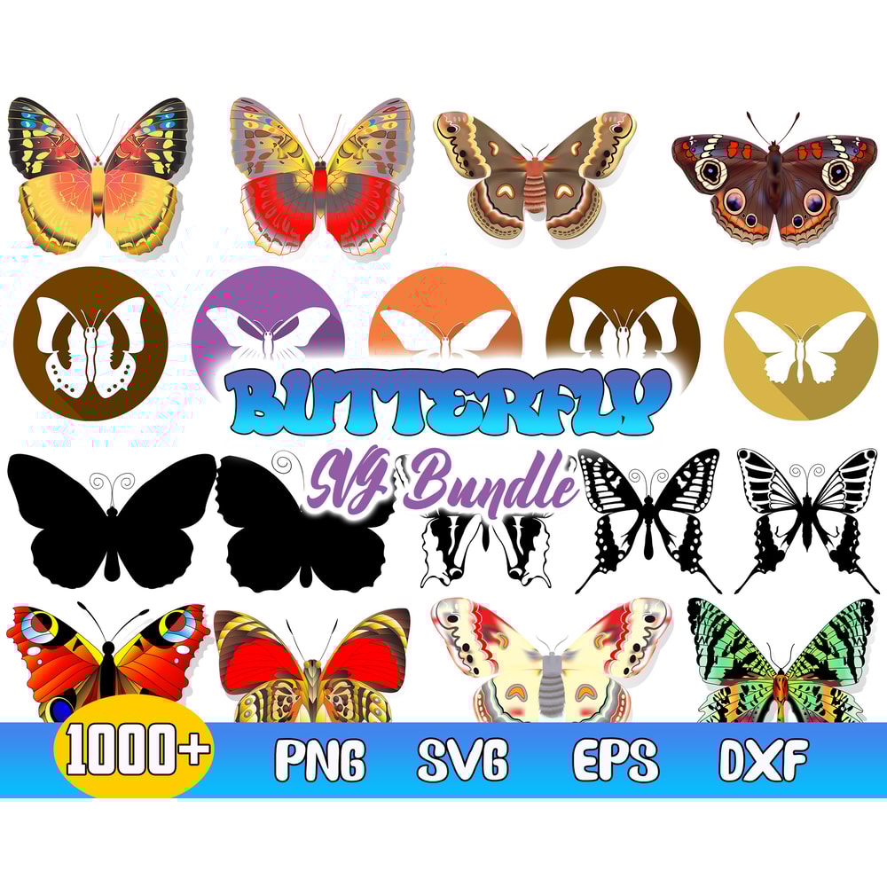 Butterfly Bundle Svg, Butterfly Svg, Butterfly Clipart, Butterfly Sublimation Svg.jpg