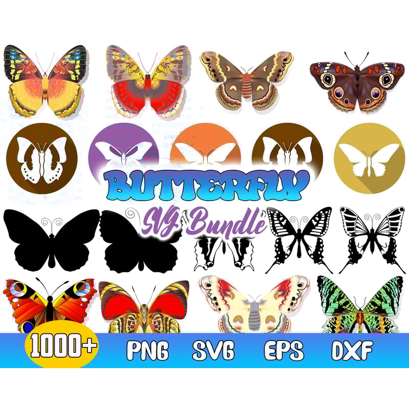 Butterfly Bundle Svg, Butterfly Svg, Butterfly Clipart, Butterfly Sublimation Svg.jpg