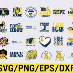 johnson c. smith university artwork hbcu collection, svg, png, eps, dxf