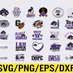 wiley college artwork hbcu collection, svg, png, eps, dxf