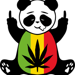 panda weed svg, cannabis svg, stoner svg, marijuana svg, weed smokings svg file cut digital download