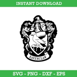 ravenclaw crest outline svg, harry potter house crest svg, school of magic house crest svg, instant download