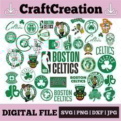 37 files boston celtics bundle svg, nba sports, boston celtics basketball logo, basketball bundle svg, boston celtics nb