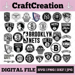 34 files nba brooklyn nets, brooklyn svg, net svg, basketball academy, broklyn svg,basketball svg,nba svg, nba svg, bask