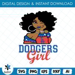 la dodgers girl svg, baseball svg, png , eps , dxf , instant download