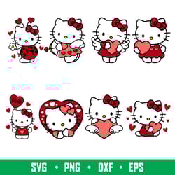 valentine hello kitty, valentine benito kitty svg, hello kitty svg, valentines day svg, bad bunny svg,png,dxf,eps file