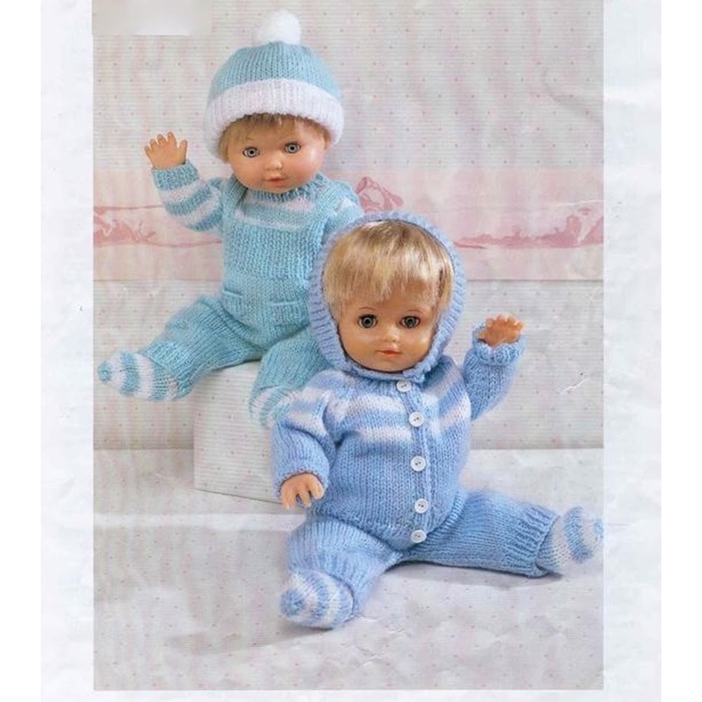 6-Piece Baby Doll Pram Set- Vintage Knitting Pattern.jpg