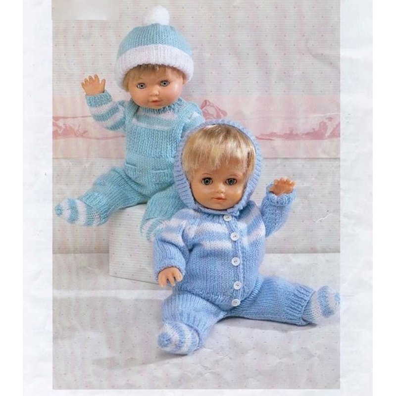 6-Piece Baby Doll Pram Set- Vintage Knitting Pattern.jpg