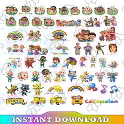 cocomelon png, cocomelon family png, cocomelon party family matching, cocomelon bundle png,