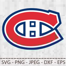 montreal canadiens svg png jpeg dxf digital cut vector files for silhouette studio cricut design