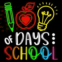 happy 100th day of school svg, back to school svg, 100th day svg