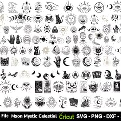 1000 mystical svg, mystic moon svg, mystical bundle svg, moon svg, celestial svg, magic svg file cut digital download