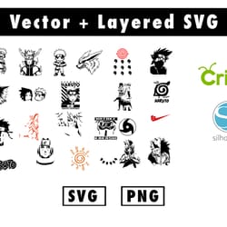 anime naruto svg, png files for cricut machine , anime svg , manga svg , itachi svg , sasuke svg