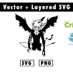 anime black clover svg, png files for cricut machine , anime svg , manga svg