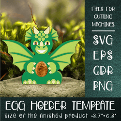 dragon easter egg holder template