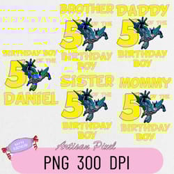 batman birthday png, custom family matching png, kids party png, personalized name and age png