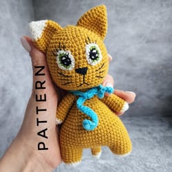 crochet pattern in english amigurumi cat toy kitty crochet