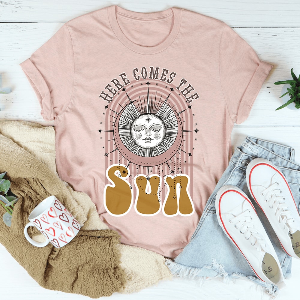 Here's Comes The Sun Boho Tee