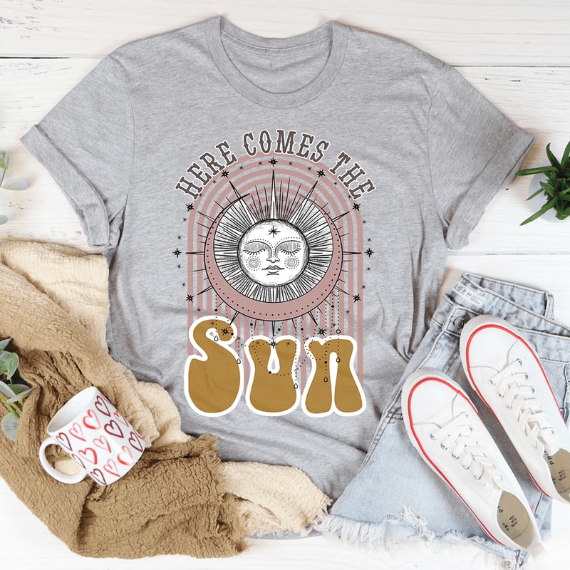 Here's Comes The Sun Boho Tee