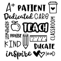 patient dedicated care back to school svg, holidays svg, back to school svg, teacher svg