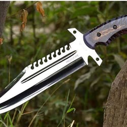 13 inches killer j2 steel handmade bowie knife micarta handle