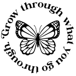 grow through what you go through svg, trending svg, butterfly svg