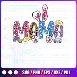 easter bunny mama easter colorful eggs png sublimation happy easter bunny png,easter day png, bunny ears png,digita