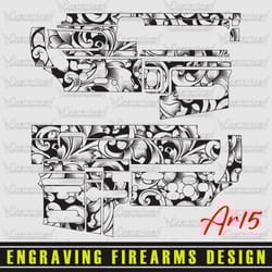 engraving firearms design ar15 scroll design