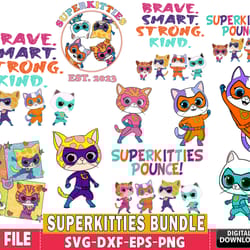 10 file superkitties bundle svg ,hero kitties super cats brave, superkitties svg, for cricut, digital, instant download