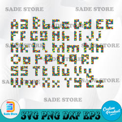 blocks alphabet svg, kids letters clip art, transparent svg, toy letters block letters, kids blocks colorful sublimation