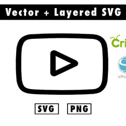 youtube icon svg, png files for cricut machine , anime svg , manga svg , itachi svg