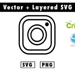 instagram icon svg, png files for cricut machine , anime svg , manga svg , itachi svg