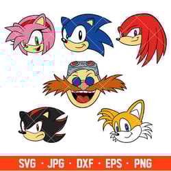 sonic the hedgehog bundle svg, sonic face svg, sonic head svg, sonic the hedgehog svg - download file