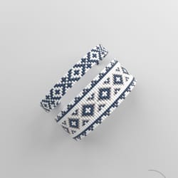 bead loom pattern, loom bracelet pattern, miyuki pattern, square stitch pattern, pdf file, pdf pattern_248 no word chart