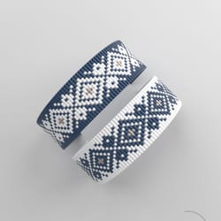 bead loom pattern, loom bracelet pattern, miyuki pattern, square stitch pattern, pdf file, pdf pattern_244 no word chart