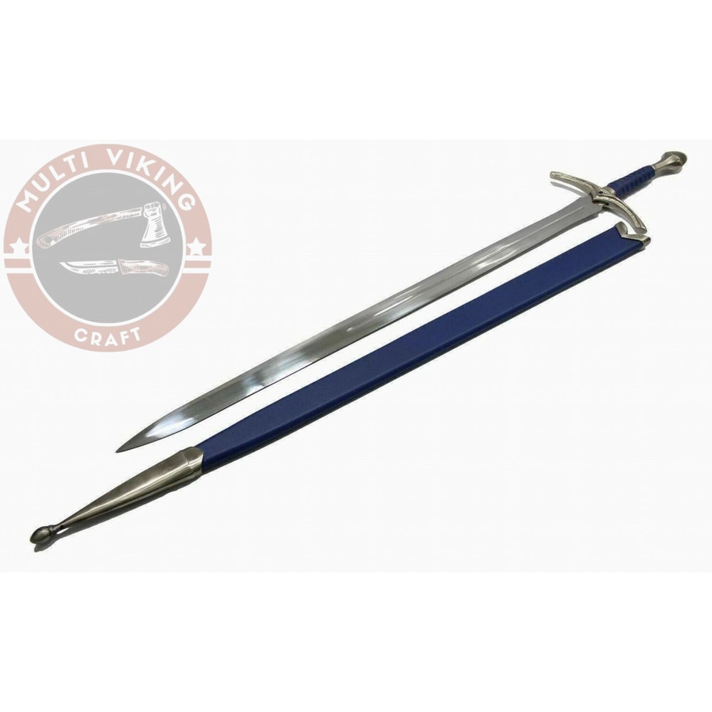 HandForged Damascus Steel Viking Sword - Medieval Sword With Sheath - Hand Forged Sword - Long Swords - Gift For Him - Fathers Day Gif.jpg