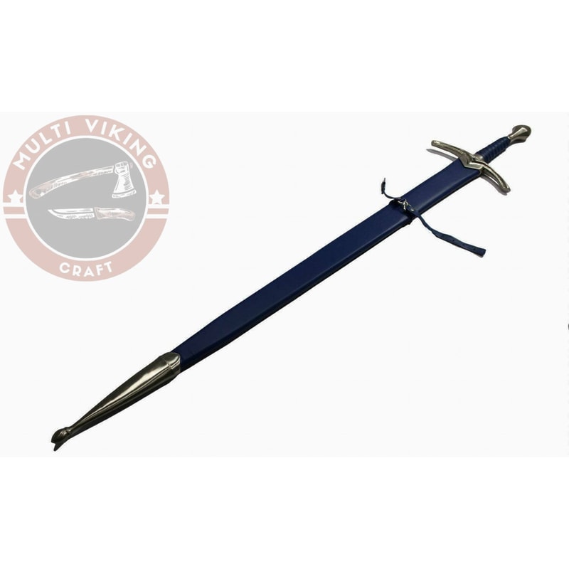 HandForged Damascus Steel Viking Sword - Medieval Sword With Sheath - Hand Forged Sword - Long Swords - Gift For Him - Fathers Day Gif (2).jpg