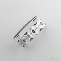 bead loom pattern, loom bracelet pattern, miyuki pattern, square stitch pattern, pdf file, pdf pattern_239 no word chart