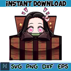 anime demonslayer svg, manga png, japanese png, cute anime png, digital vector file, top svg (1)