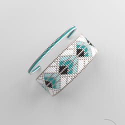 bead loom pattern, loom bracelet pattern, miyuki pattern, square stitch pattern, pdf file, pdf pattern_214 no word chart