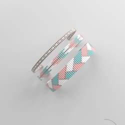 bead loom pattern, loom bracelet pattern, miyuki pattern, square stitch pattern, pdf file, pdf pattern_210 no word chart