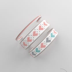 bead loom pattern, loom bracelet pattern, miyuki pattern, square stitch pattern, pdf file, pdf pattern_209 no word chart