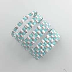 bead loom pattern, loom bracelet pattern, miyuki pattern, square stitch pattern, pdf file, pdf pattern_190 no word chart